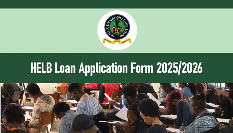 HELB Loan 2025/2026 Application Form May/September Intake
