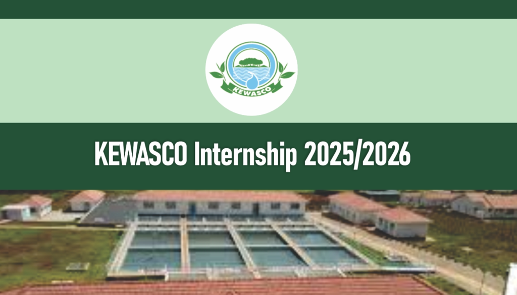 KEWASCO Internship 2025/2026 Application Form Portal