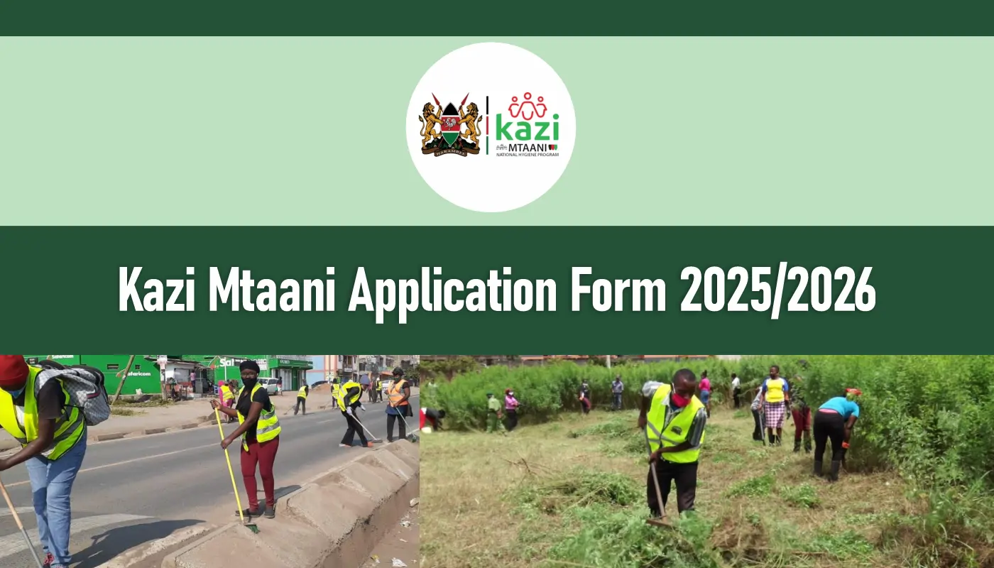 Kazi Mtaani Application 2025/2026 CRSP Registration Form Portal