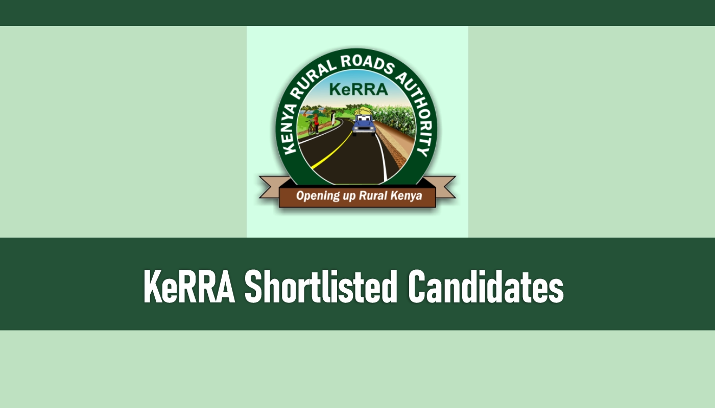 KeRRA Shortlisted Candidates PDF for 2025/2026 Recruitment