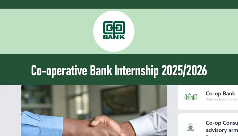 Co-operative Bank Internship 2025/2026 Application Form Portal