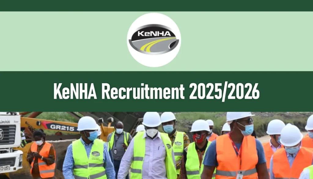 KeNHA Recruitment 2025/2026 Careers Application Form Portal