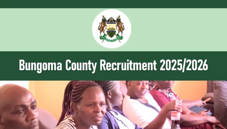 Bungoma County Recruitment 2025/2026 Jobs Application Form Portal