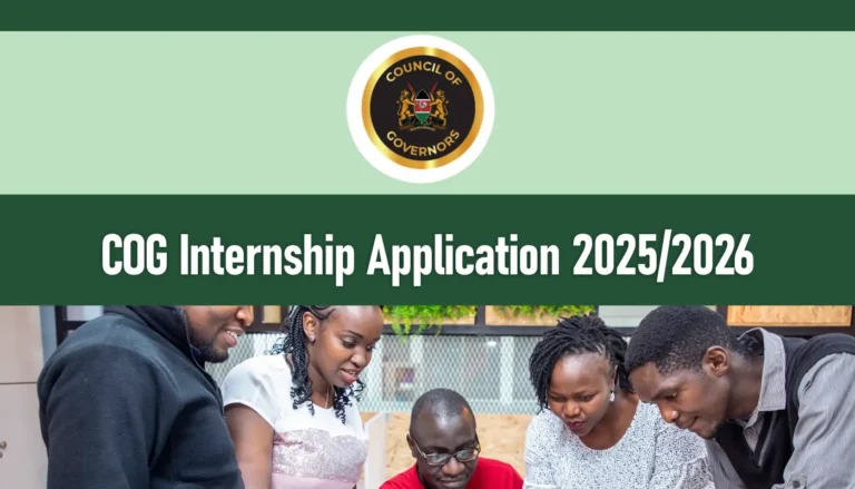 COG Internship 2025/2026 Dates, Application Form Portal