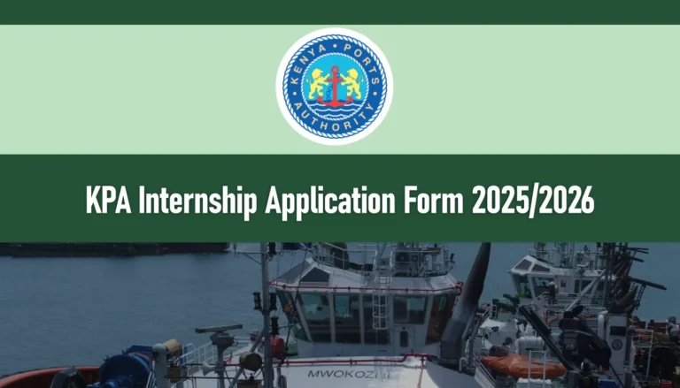 KPA Internship 2025/2026 Application Form, Dates, Requirements