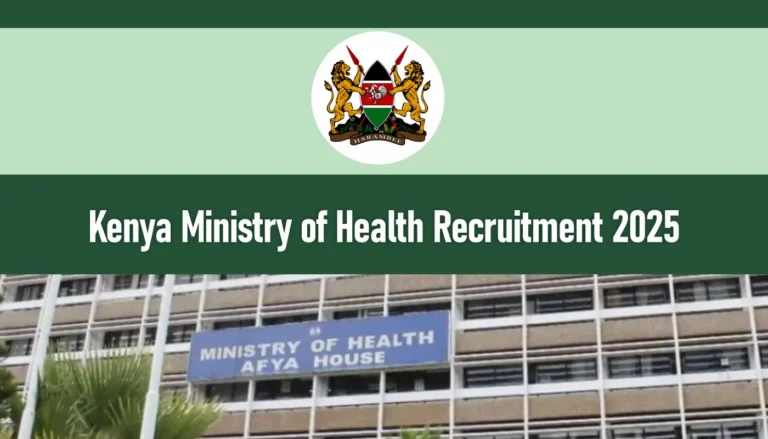 Ministry of Health Recruitment 2025/2026 Jobs Application Form Portal