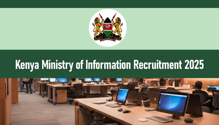 MICDE Recruitment 2025/2026 Ministry of Information Jobs in Kenya