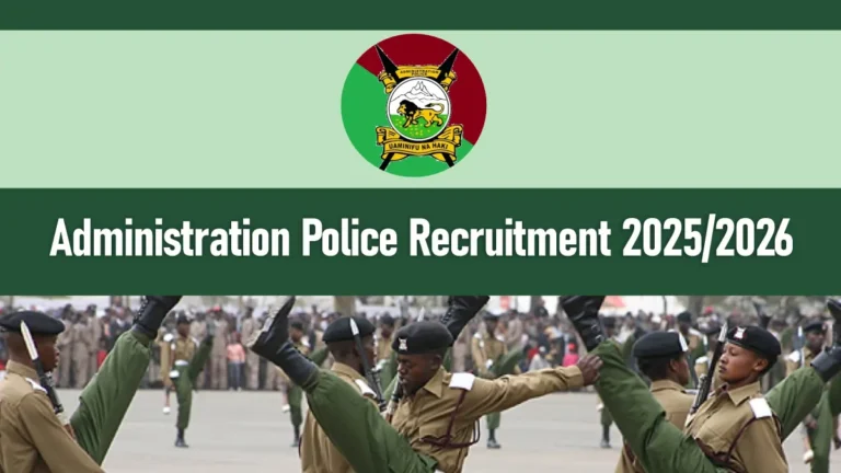 Administration Police Recruitment 2025/2026 Application Form Portal