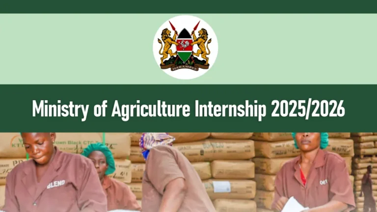Ministry of Agriculture Internship 2025/2026 Application Form Portal
