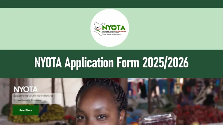 NYOTA Project 2025/2026 Application Form Cycle 2 Registration Portal