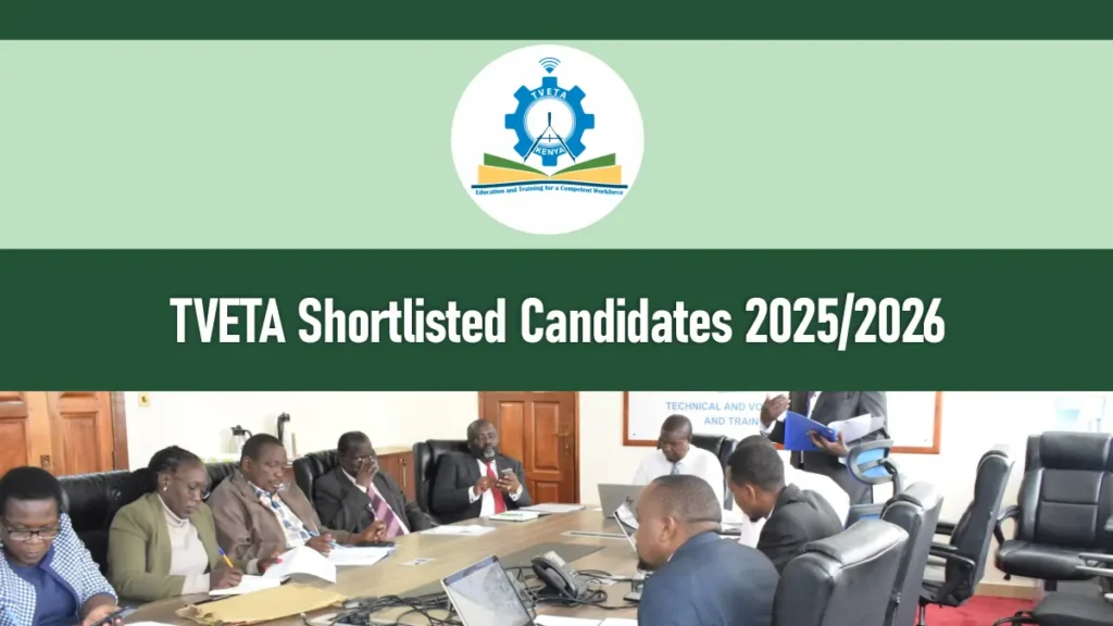 TVETA Shortlisted Candidates 2025/2026 PDF Download is Out