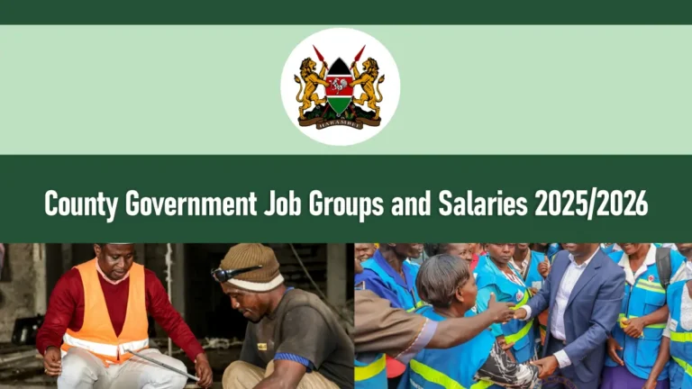 County Government Job Groups and Salaries 2025/2026