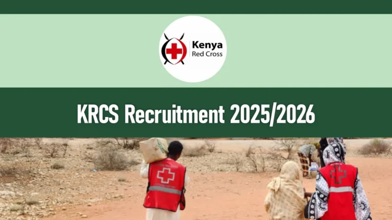 KRCS Recruitment 2025/2026 Application Form Portal