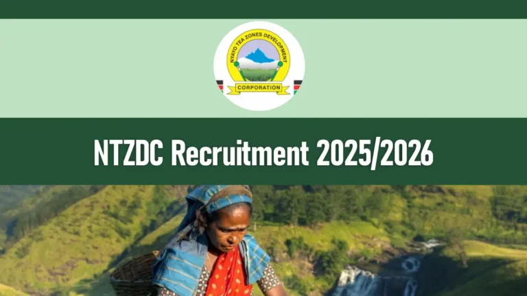 NTZDC Recruitment 2025/2026 Careers Application Portal